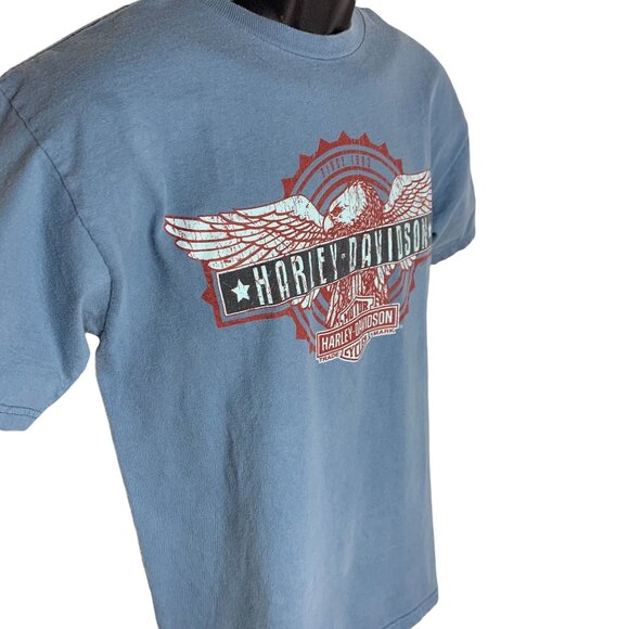 Vintage Mens Mad River Sandusky OH Genuine HD Short Sleeve Crewneck Sz M - Picture 2 of 4